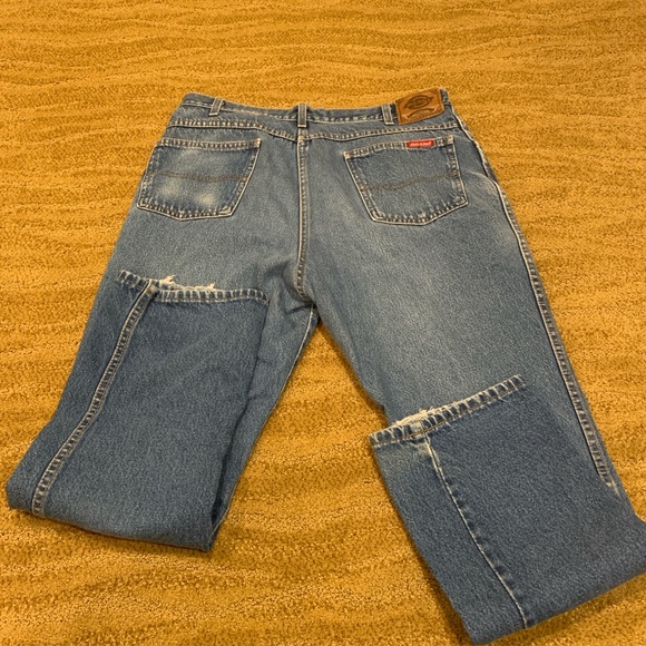 Dickies Regular Fit Straight Leg Jeans C993RNB Blue, Size 38 x 32 - Picture 4 of 10